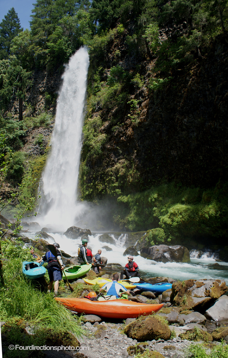Mill Creek Falls in the sun