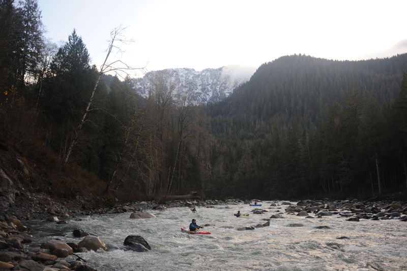 Rapid Approaching the High Bank
