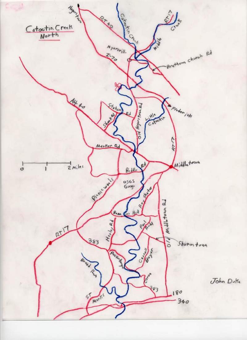 Map of north half