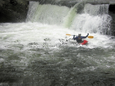 Flat spin at Baby Falls