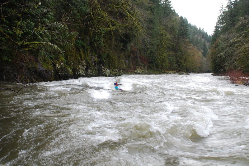 Surfing on the Middle Kalama