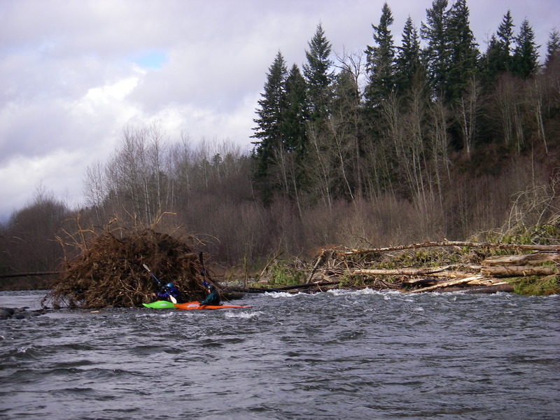 Log Jam on the White