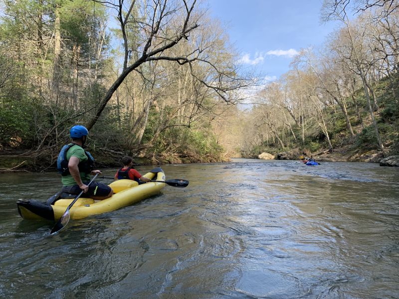 Typical scenery in the wooded section