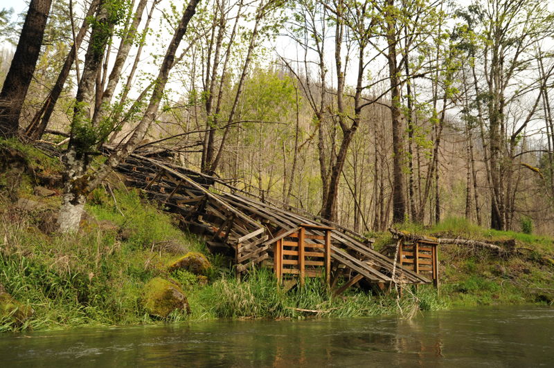 Damaged Boat Slide