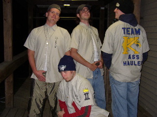 Post Cheat Race-KSU Team wearing Asshauler Shirts