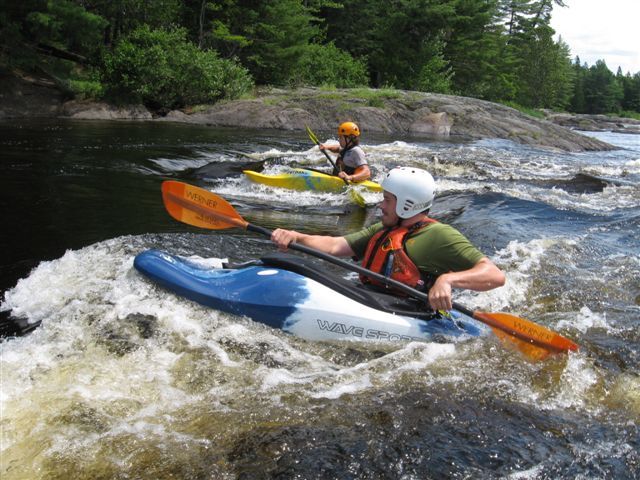 A-Ledge surf, top of rapid 