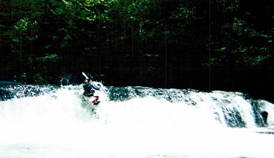 Boofing Top Ledge