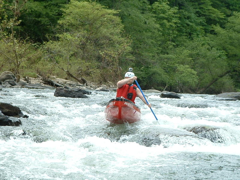 Brian on the Emory at 490 CFS