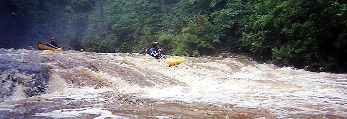 (RM) Very small slide exiting the gorge