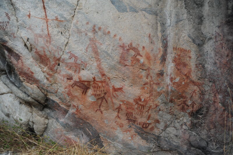 Pictographs at Stoddard Camp