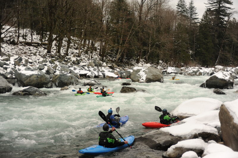 Looking Upstream from the Bottom of Boulder Drop