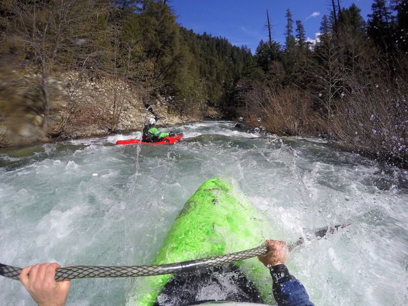 Border bar dominated river section