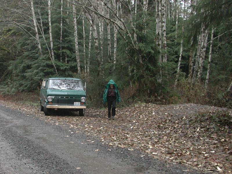Russian Butte View parking, before