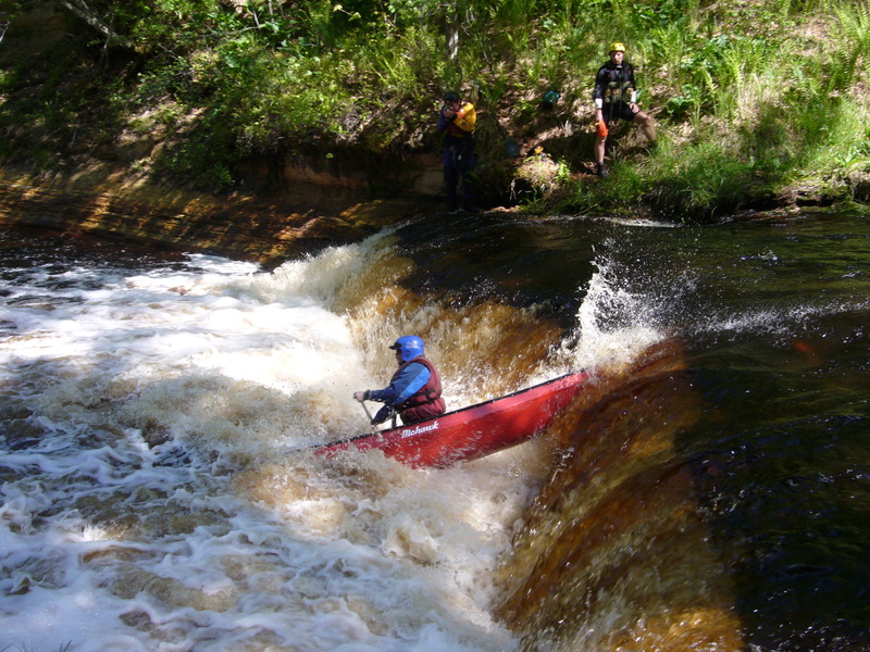 Dave runs "Polly Falls"