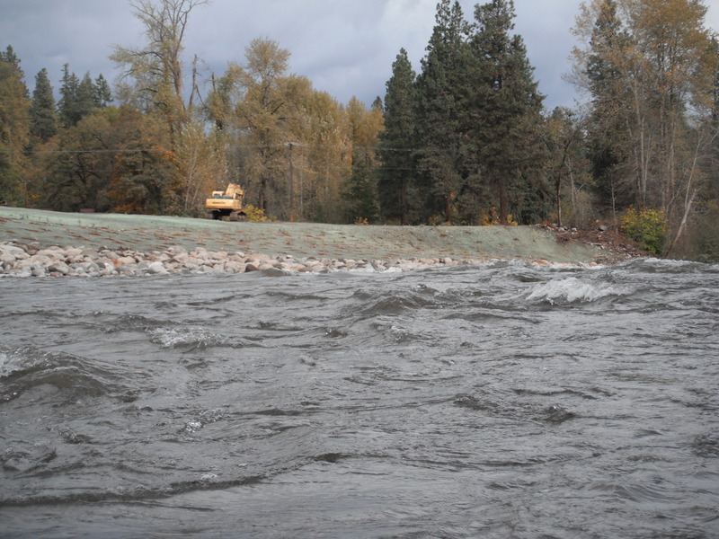 River Left where the Dam was.  Top of "Dam Rapid"