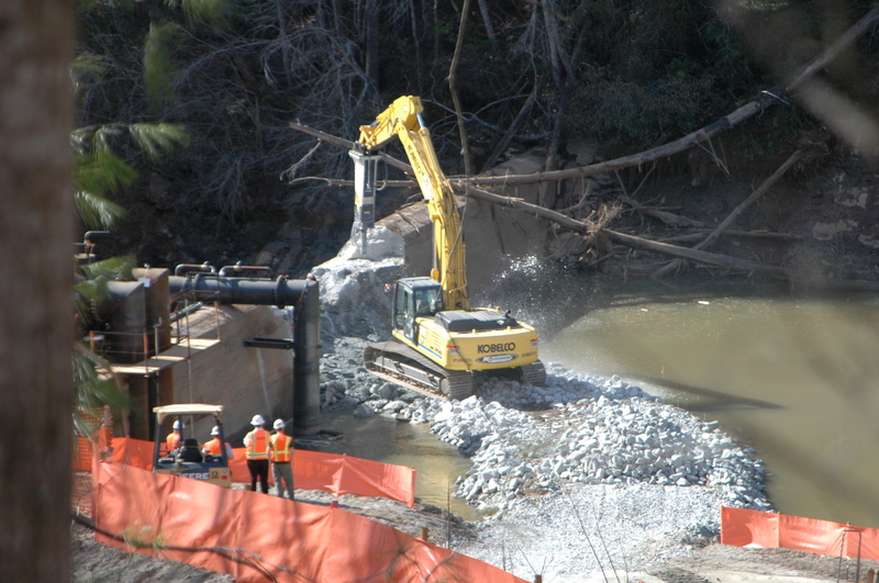 Removal of first Twelvemile Dam Begins
