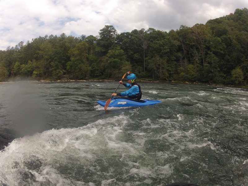 Surfing on the Metro Hooch at low water