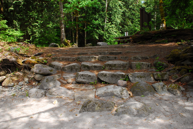 White Chuck River Access Steps
