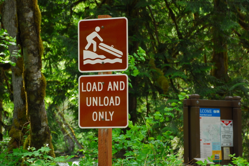 White Chuck River Access Sign
