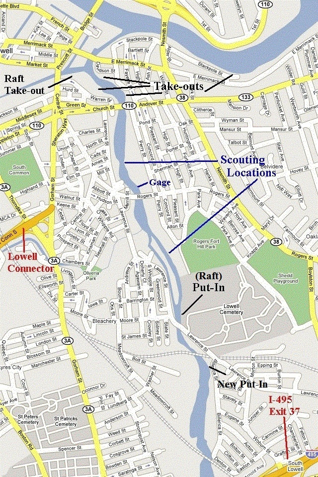 Concord Lowell Map