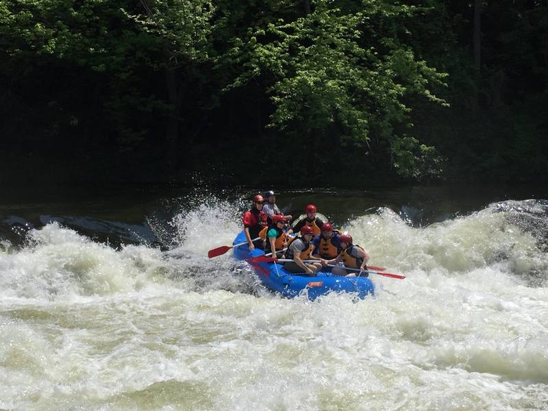 MA Energy and Environmental Secretary and Staff Rafts Turners Falls at 4500 cfs