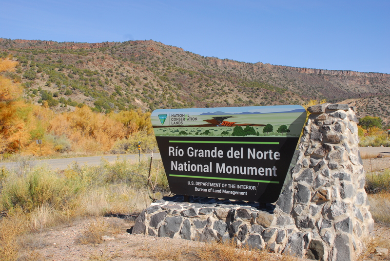 Rio Grande del Norte National Monument Sign