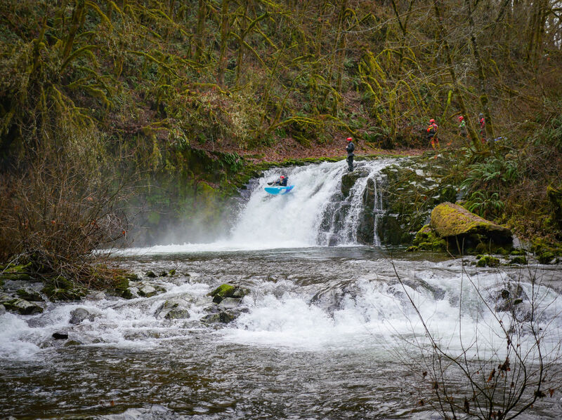  on Abiqua Creek @1. Crooked Finder Spur Road to Abiqua Falls