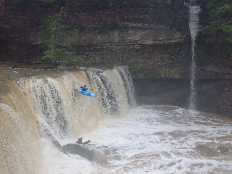 Adam Butler on Tinkers Falls