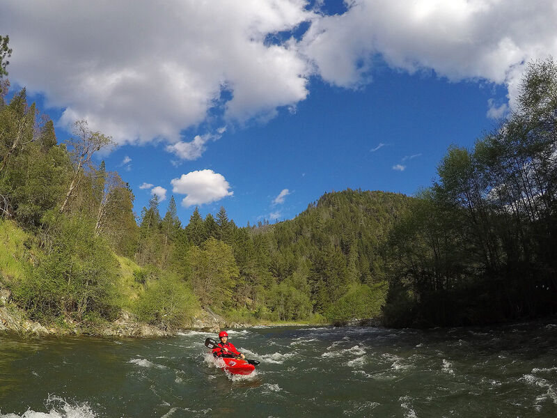 Paddling the NF Salmon River below Sawyers Bar