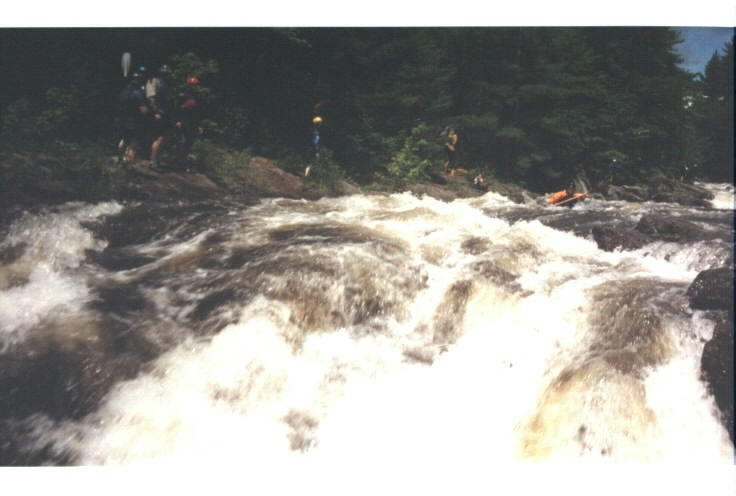 DJ approaching last drop of Moshier Falls