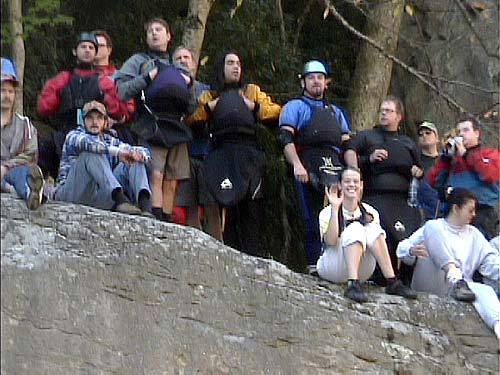 Spectators at the El Horrendo Huck Fest