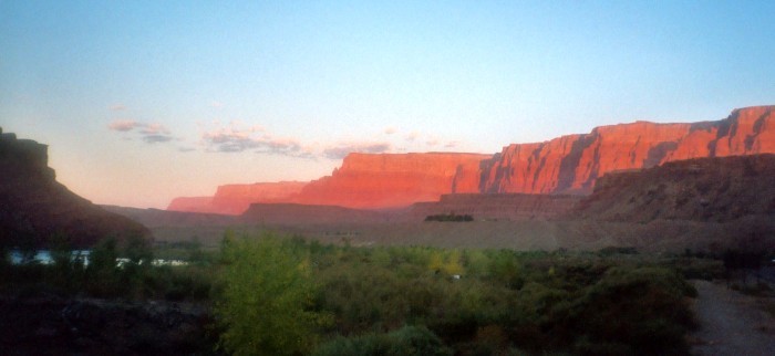 Sunset from the Marble Canyon Lodge