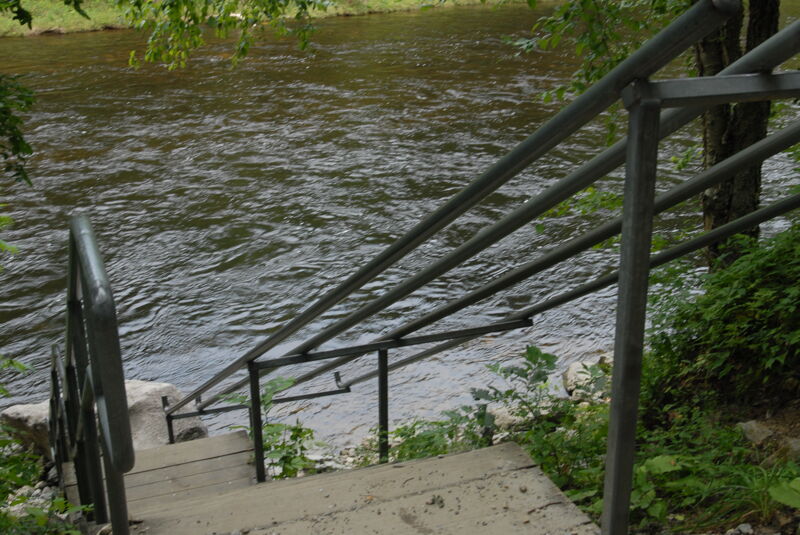 Raft Access Slide at Fife Brook