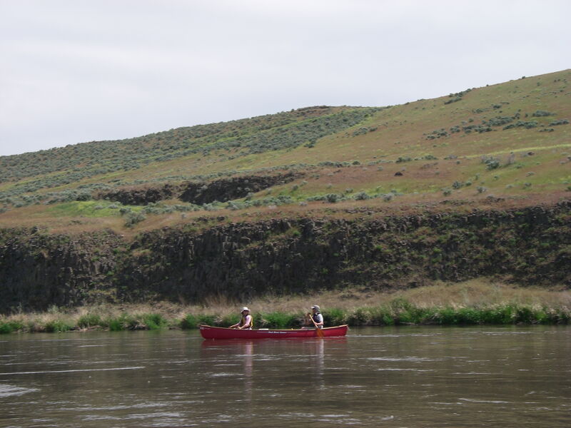 Canoe on the Yakima River
