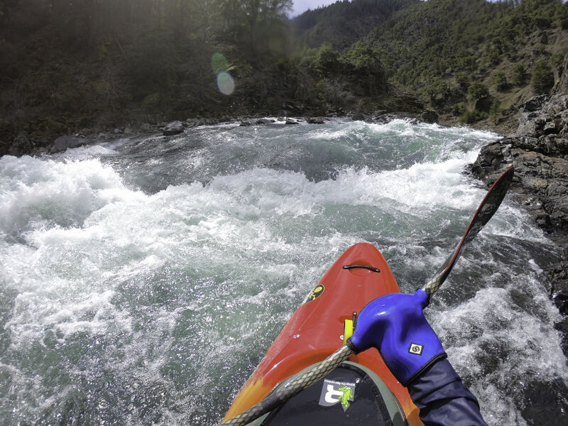 View from river left eddy of Tripp Point Wave