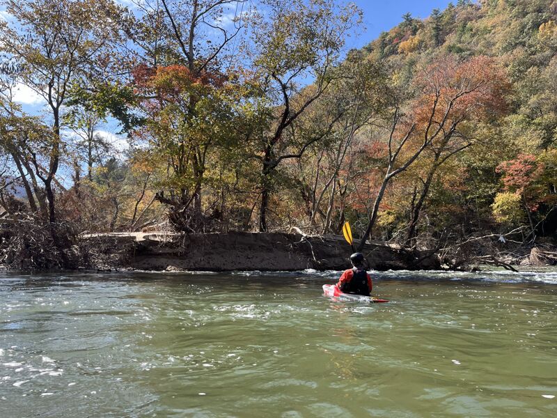 Sand Deposition on Pit Stop Island