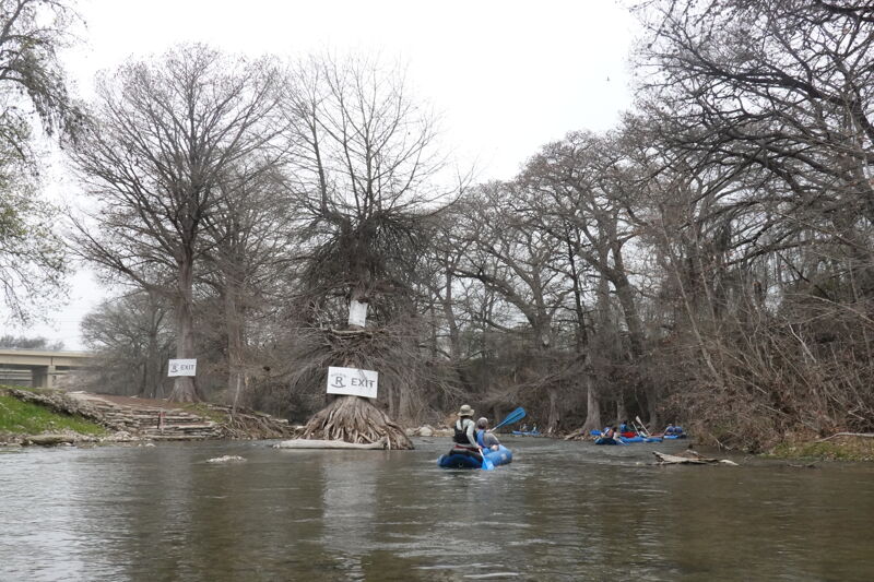 Approaching Highway 46 Bridge