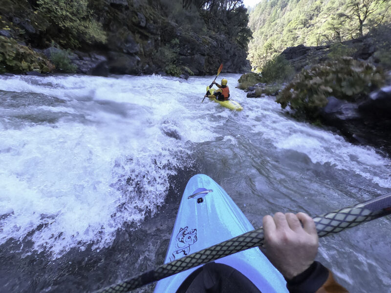 Typical rapid in typical shade below Claiborne Creek