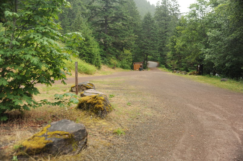 Paring at Gravel Bin Access