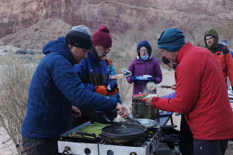 First Night's Dinner at Jackass Camp