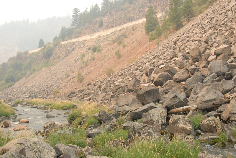 Sidecast Slide, View Downstream