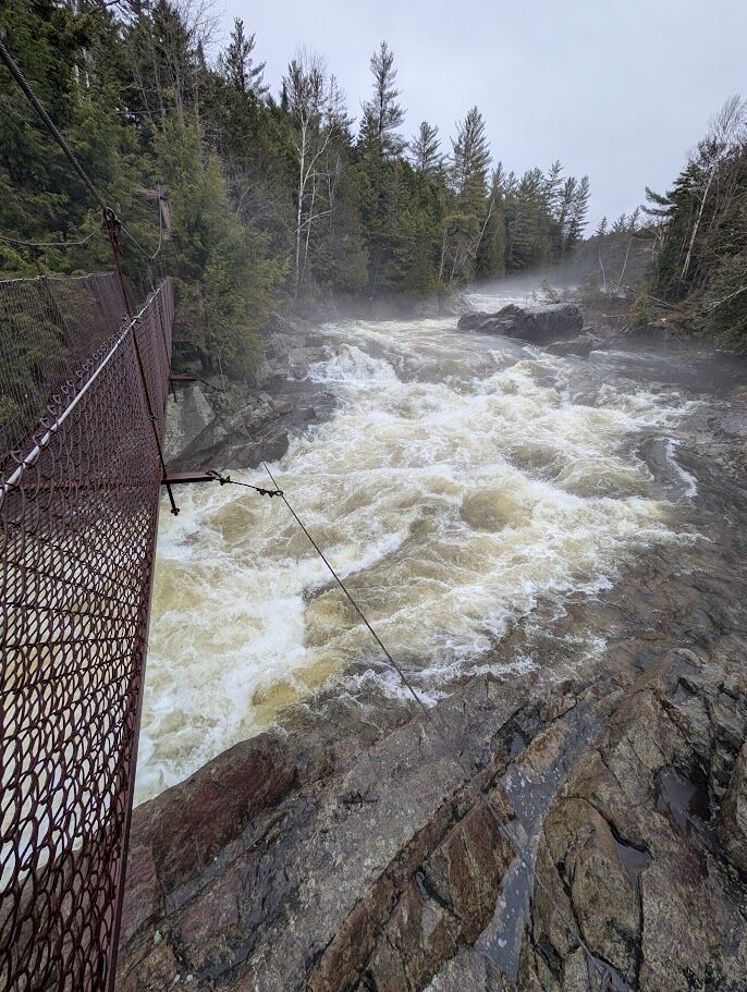 Millers Falls with the final hole under the bridge
