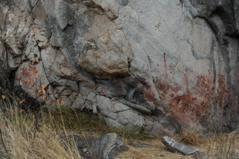 Pictographs at Stoddard Camp