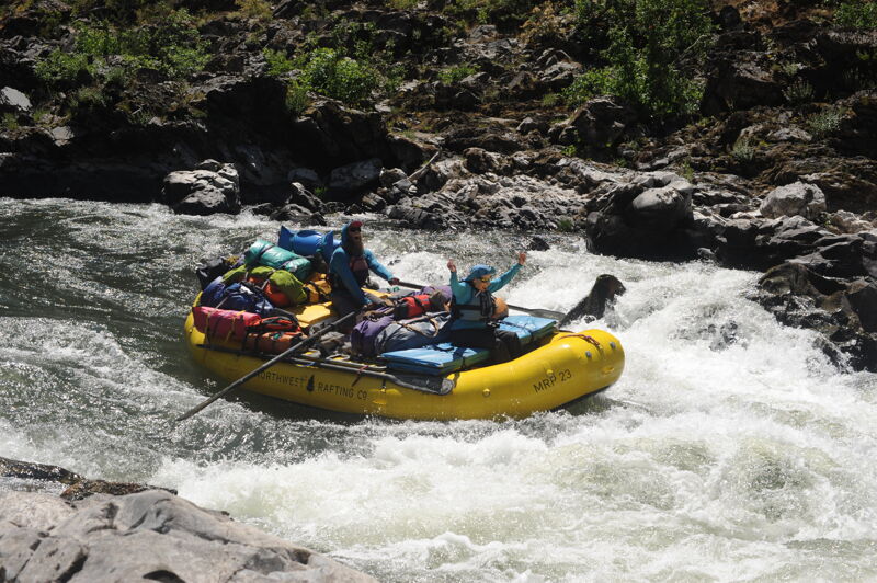 Anne Enjoying the Ride Through Windy Creek Chute