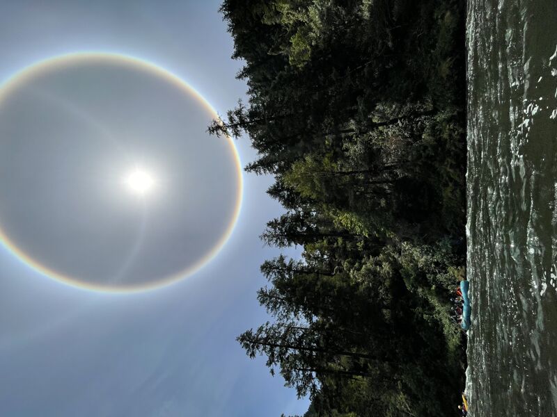 Sun Dog on the Rogue River