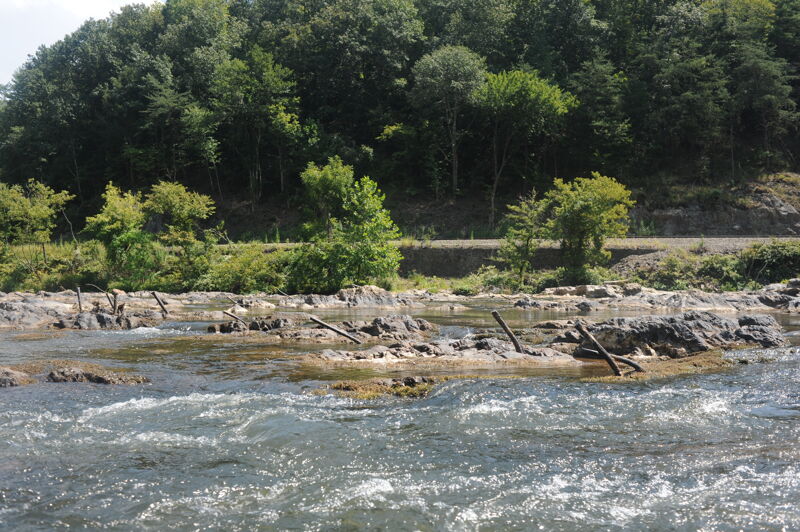 Looking Across the River Right at Rebar