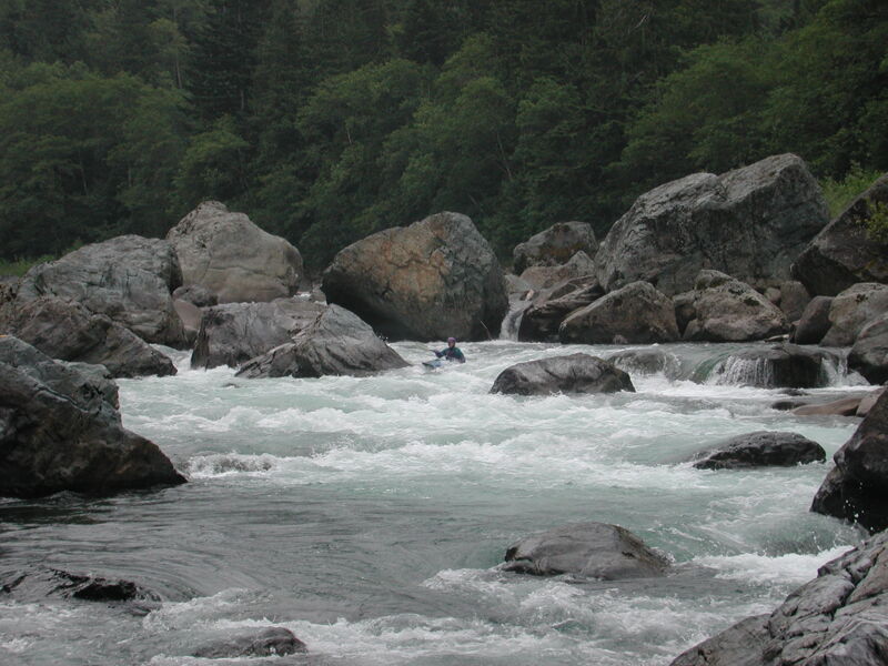 Looking Back Upstream at Boulder Drop