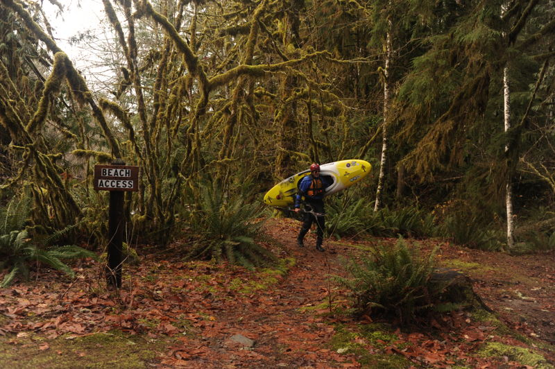 Beach Access in Verlot Campground