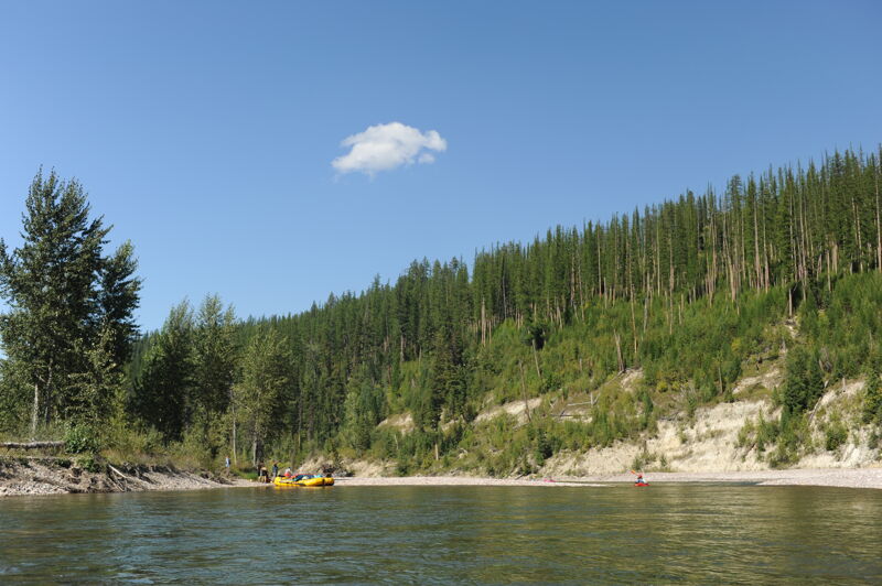 Outfitter Camped in Nyack Flats