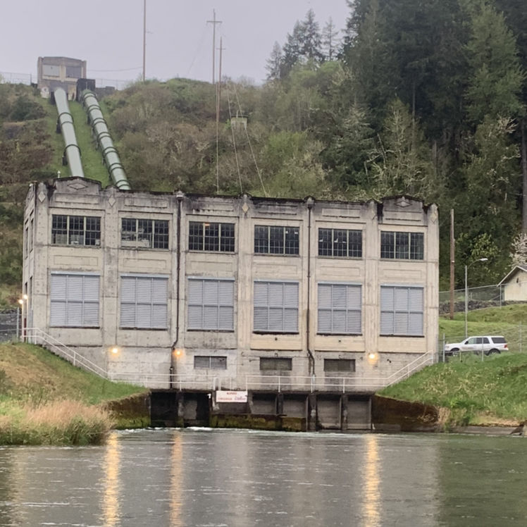 Last Warning sign at the Yelm Hydro Plant.